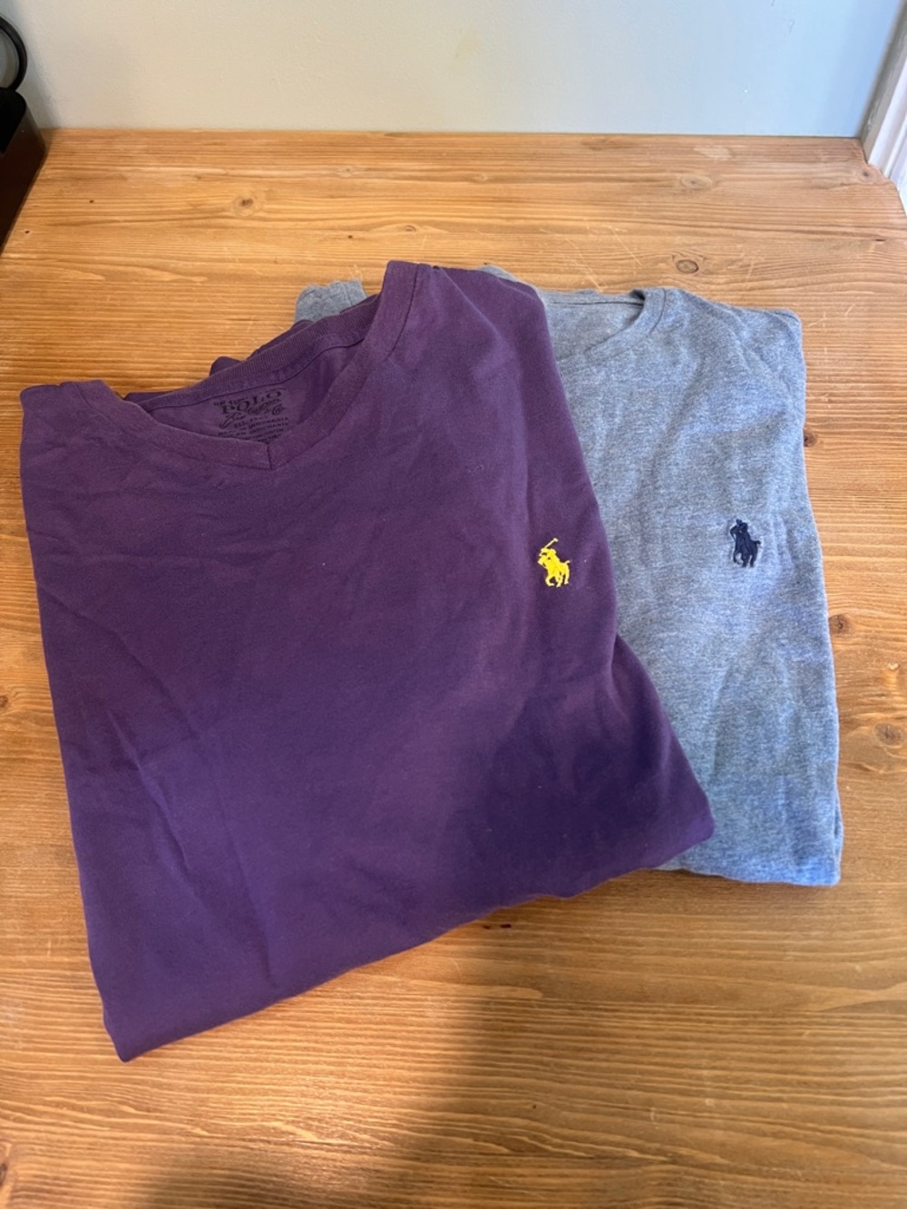 Men’s Ralph Lauren Tees in Purple and Gray